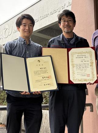 本プロジェクトの西野耀平さんが東京大学大学院理学系研究科研究奨励賞を受賞しました